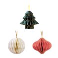 thumbnail image 4 of 3 unids Árbol de Navidad Colgando Ball Navidad Decoraciones Colgantes de Navidad Suministros de papel de Navidad HOMEMAXS HaoMX12193188, 4 of 6