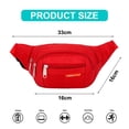 thumbnail image 2 of Riñonera deportiva de moda, bolso bandolera impermeable para exteriores, riñonera para teléfono móvil, color rojo, 2 of 5
