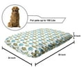 thumbnail image 2 of Scandinavian Pet Bed, Repeating Doodle Cartoon Nautical Fish with Scales, Chew Resistant Pad for Dogs and Cats Cushion with Removable Cover, 24" x 39", Pale Blue Navy Blue, by Ambesonne, 2 of 4