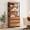Mocha, variant on WAMPAT 3-Piece Modern 72" Tall Library Bookcases with 9 Drawers & Open Shelves, Wood Freestanding Bookshelves with Storage Cabinet & Metal Base for Home Office & Living Room, Brown