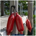 thumbnail image 5 of Five Oceans 4-Pack Boat Fenders - 6.5 x 23-Inch, Red - Boat Bumpers for Docking - 4 Ropes Lines 3/8-Inch x 5-Ft - Inflator Pump and 4 Needles for Pontoon Fishing Bass Sport Boats Sailboats - FO4541, 5 of 8