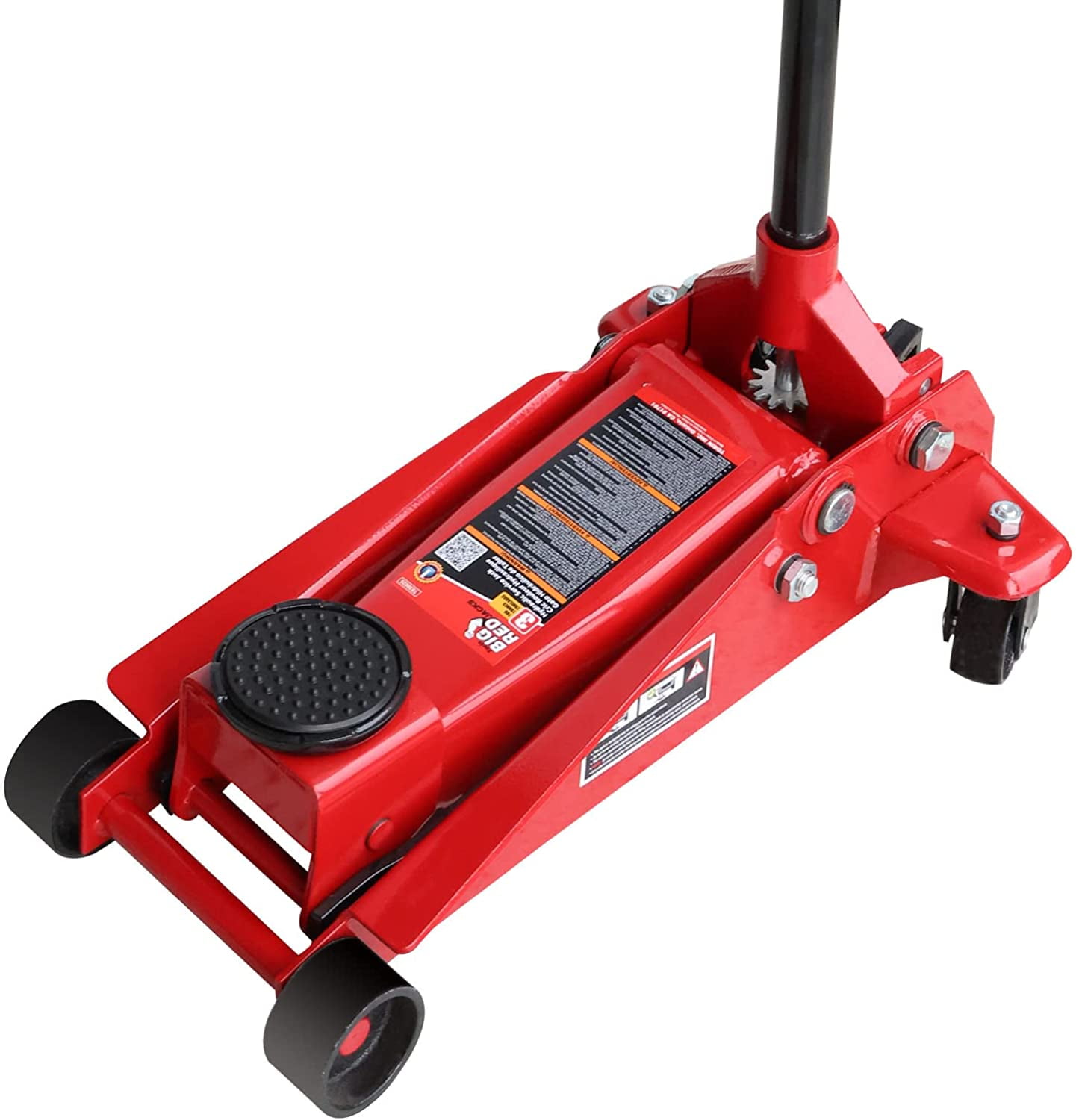 Torin Jacks Big Red T830025 Hydraulic Floor Jack with Single Quick Lift Piston Pump, 3 Ton (6,000 lb) Capacity