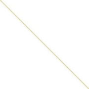 14k Yellow Gold .6mm D/C Cable Chain
