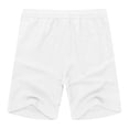 thumbnail image 4 of Sewkxo Men's Linen Shorts Casual Elastic Waist Drawstring Summer Beach Vacation Golf Shorts with Pockets,White M, 4 of 4