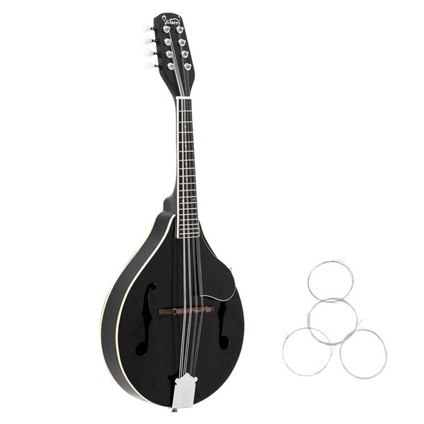 Glarry A Style 8String Acoustic Mandolin Kit for Beginner Black