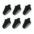 thumbnail image 1 of 6 Pcs Bas pour Enfants avec Bonne Élasticité Confortables à Porter Style Simple Bonne Fabrication Noir 10-12, 1 of 6