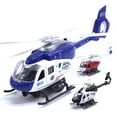 thumbnail image 4 of PENGXIANG Hélicoptère de Police Réaliste Avion à Rétrofriction Modèle Musical LED Collection de Jouets pour Enfants, 4 of 10