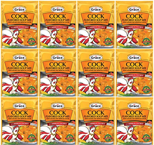 Grace Cock Flavored Soup Mix, 1.76 Oz (Pack of 12)