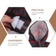 thumbnail image 5 of EeaseMX Chubasquero portátil para perros, cachorros, gatos, perros pequeños, impermeable, para caminar al aire libre y correr (negro y rojo, 2XL), 5 of 8