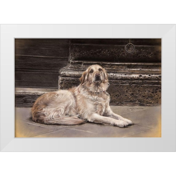 Harrison, Lesley 14x11 White Modern Wood Framed Museum Art Print Titled - The Red Leash
