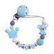 thumbnail image 1 of Cadena de mordedor No Toxic Dummy Clips Diseño de prevención de pérdidas para niños Bebé (Azul), 1 of 3