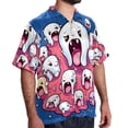 thumbnail image 2 of Tiny teeth Men's Casual Hawaiian Shirt Printed Button Down Short Sleeve Summer Beach Shirts Unisex, 2 of 6