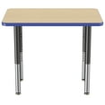 thumbnail image 3 of ECR4Kids 24in x 36in Rectangle Everyday T-Mold Adjustable Activity Table Maple/Blue/Black - Super Leg, 3 of 8