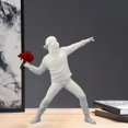 thumbnail image 7 of Resin Flower Thrower Statues war Theme Sculptures Home Decoration Accessories Modern Ornaments Figurine Collection - White, 7 of 7