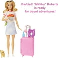 Barbie Doll and Accessories, 'Malibu' Travel Set with Puppy and 10+ Pieces Including Working
