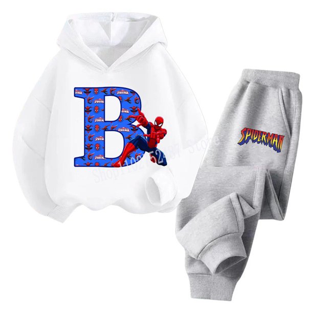Spidermans Jungen sudaderas con capucha conjunto de mangueras Kinder Wunder Anime breve AZ sudadera manguera Kinder invierno cálido Kleidung Geschenk heiße Verkäufe