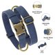 thumbnail image 2 of Collar para perro Didog de piel suave y duradero con cierre rápido S Blue, 2 of 7