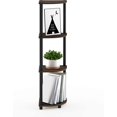 thumbnail image 5 of 12078CWN/BK Turn-N-Tube 4-Tier Multipurpose Corner Display Rack, Columbia Walnut/Black-Columbia Walnut/Black-4Tier, 5 of 5