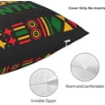 thumbnail image 2 of Black History Month Day Square Pillow Decorations 18"X18" Pillow Covers Throw Pillow Case Cushion Case for Room Bedroom Sofa Chair Car Home Decor Gifts, 2 of 6