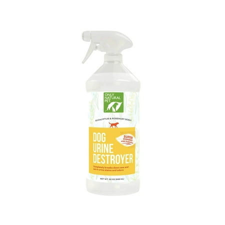Only Natural Pet Dog Urine Stain & Odor Destroyer Probiotic Spray for Dogs - All-Natural Enzyme Cleaner, Pet Stain Remover & Odor Eliminator - 32 Fl Oz