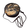 thumbnail image 4 of Lsque Grim Coffee Skull Pattern Shoulder Bag – Microfiber Leather Crossbody with Detachable Strap & Handle Ring, Waterproof & Durable, Elegant Everyday Carry, 4 of 5