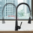 thumbnail image 3 of Pull-Down Kitchen Faucets, Single-Handle High Arc Sprayer Kitchen Sink Faucet, 3 of 5