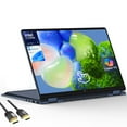 thumbnail image 1 of HP OmniBook X Flip 2-in-1 Laptop,14" 2K TouchScreen Laptop,Intel Core Ultra 7, Arc 140V GPU Copilot+ PC,16GB RAM 512GB SSD,Thunderbolt 4, HDMI Cable, US Version KB, Win 11 Home,Atmospheric Blue, 1 of 9