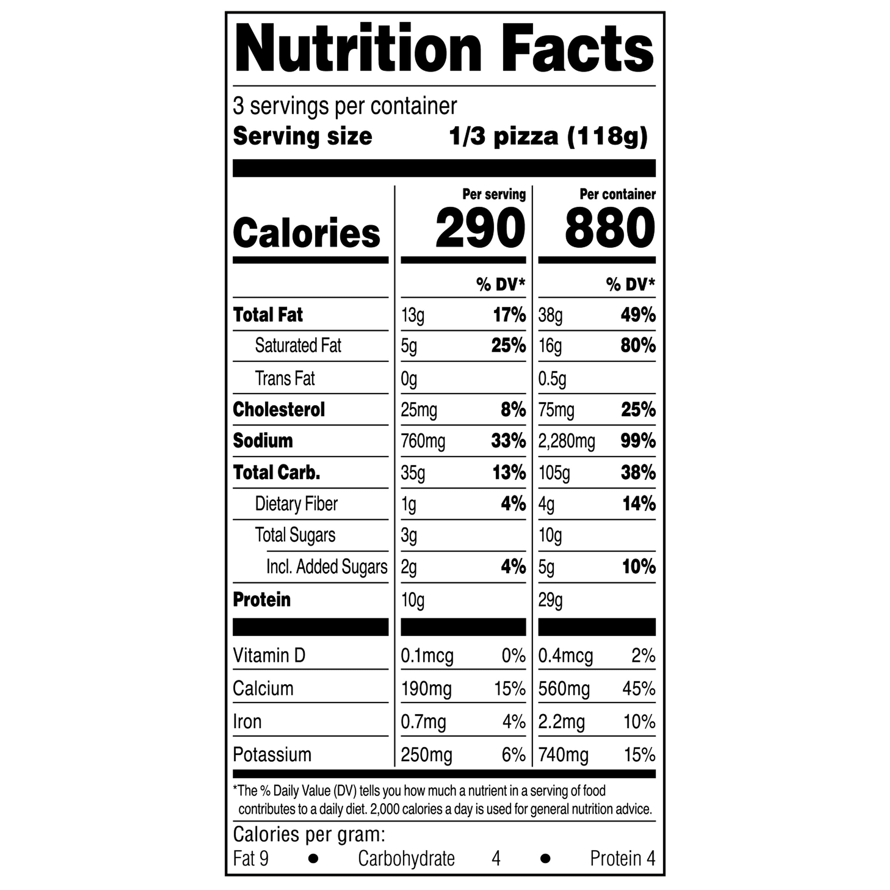 bettergoods Gluten-Free Cauliflower Thin Crust Pepperoni Pizza, 12.5 oz (Frozen)