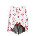 thumbnail image 2 of Women's Round Neck Lightweight Sweater Casual Long Sleeve Christmas Print Knit Pullover for Fall and Winter, Merry Christmas Design, Cozy and Festive, Christmas Sweaters for Women ,Hot Pink,L, 2 of 5