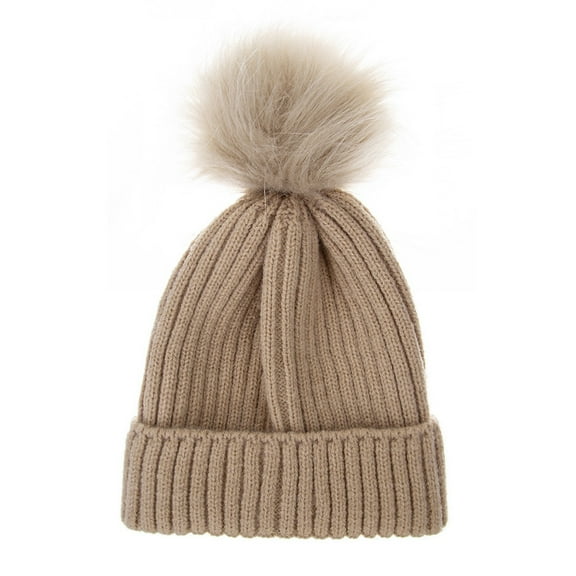 Wdgfv Kids Knit Winter Hats Skiing Beanie Caps with Earflap for Girls Boys