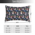thumbnail image 2 of Goofa Garden Gnomes Print Plush Throw Pillow Case, Soft Velvet with Hidden Zipper, Decorative Cushion Cover for Sofa, Bed, Car, and Home Décor-16"x24", 2 of 6