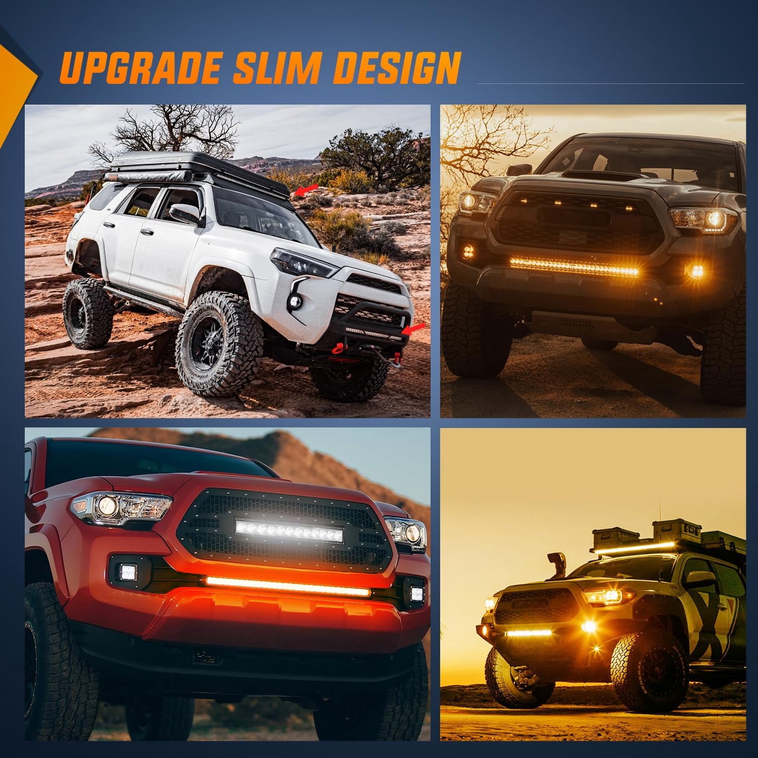 Nilight 31 Inch Amber Single Row Led Light Bar Super Slim 150W Spot & Flood Combo Driving Off Road 3D LED Fog & Driving Light Roof Bumper Light Bars for Trucks Ford Boat ATV UTV, 2 Years Warranty