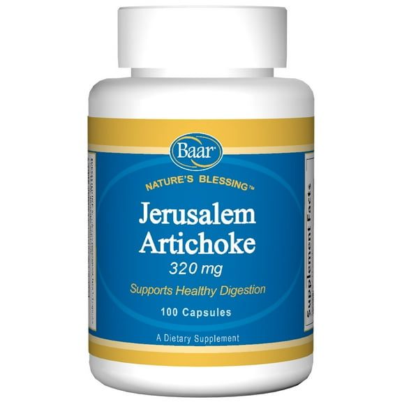 Baar Organic Jerusalem Artichoke, 320 mg, 100 Capsules