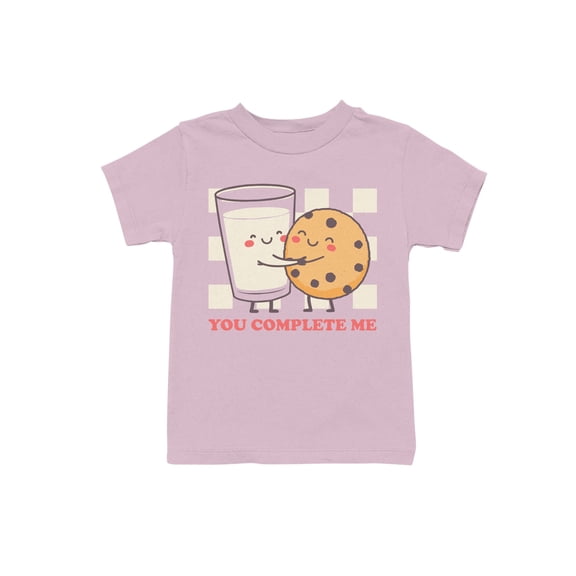 Cookie and Milk Love Message Youth's T-shirt