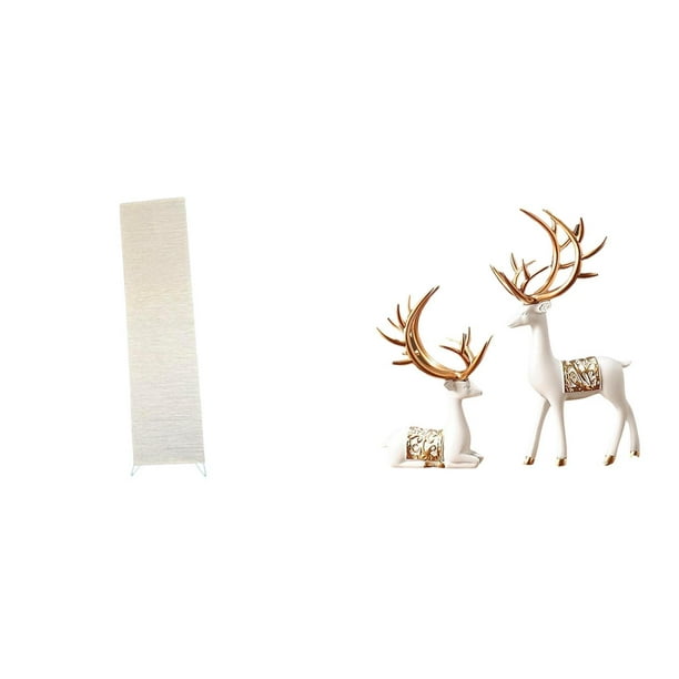 Pantalla de lámpara de pie,Lámpara minimalista para estudio,Estatua de ciervo esculpido,Estatua de ciervo,adorno de mesa,decoración para el hogar,Colección de figuras decorativas de parejas