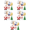 thumbnail image 4 of BERTDOMD 35 pcs Miniature Christmas House Decors Xmas Miniature Village Resin Crafts Decorations (Mixed Style), 4 of 6