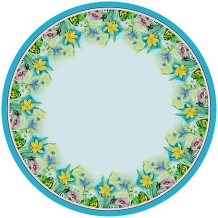

68 in. Florals Round Table Cloth