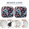 thumbnail image 6 of Balery Flowers Ad Butterflies Sun Shield 2 Pack For Car Front Windows Foldable Sun Visor Protector Blocks Max Uv Rays And Keeps Your Vehicle Cool For Most Sedans Suv Truck, 6 of 7
