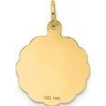 thumbnail image 5 of 14K Yellow Gold Love Sentinment Engraveable Charm (23 X 15) Made In United States xac494, 5 of 6
