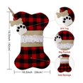 thumbnail image 4 of Christmas Stocking Bone Shape - Decorative Xmas Hanging Stocking Pets Stocking, 4 of 5