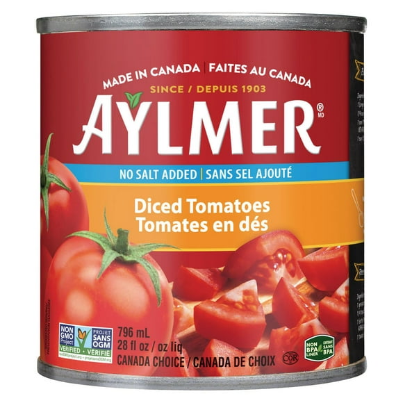 Tomates Aylmer En dés, sans sel ajouté 796 ml