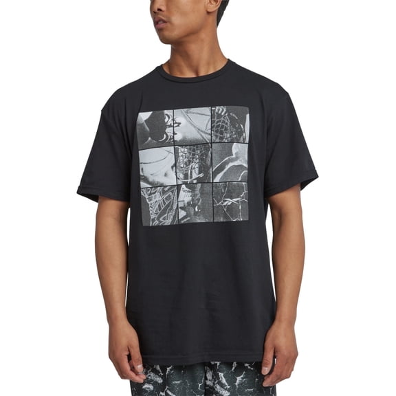 Reebok Mens Regular fit Short Sleeve Graphic T-Shirt Shirt Medium Black Solid