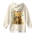 thumbnail image 5 of Psesaysky Girls Sweatshirt Cute Otter Floral Printed Hoodie Dress Long Sleeve Pullover Fall Fashion Hooded Top for Teen Girls with Pockets for 9-10 Years, 5 of 7