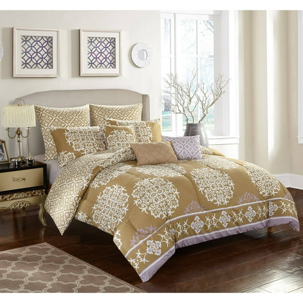 Stylenest Willa Bed-in-a-Bag Bedding Set, King - Walmart 