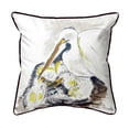 thumbnail image 1 of Betsy Drake SN718 12 x 12 Po. Egret & Chicks Petit Coussin Intérieur & Extérieur, 1 of 1