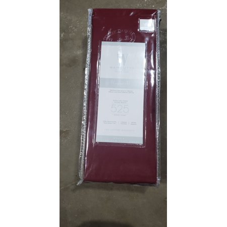 Wamsutta 525 TC Pimacott Queen Flat Sheet - Burgundy