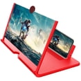 thumbnail image 2 of 12" Phone Screen Magnifier, 3D Smartphone Screen Amplifier, for Watching Movie and Videos Magnifier, Foldable Screen Magnifier, Compatible with All Smartphone Screen Magnifier(Red), 2 of 7