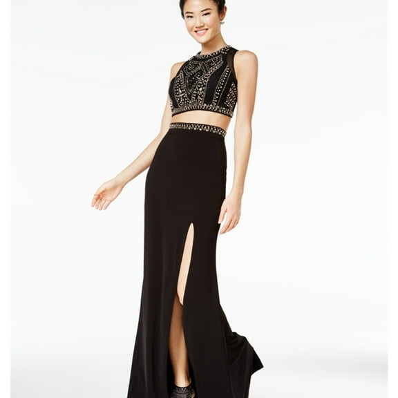 Say Yes to the Prom Womens Studded Pullover Blouse, Black, Juniors, 7