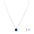 thumbnail image 4 of SuperJeweler 1 1/2 Carat Tanzanite Necklace In Sterling Silver, 8MM, 18 Inches For Women, 4 of 5