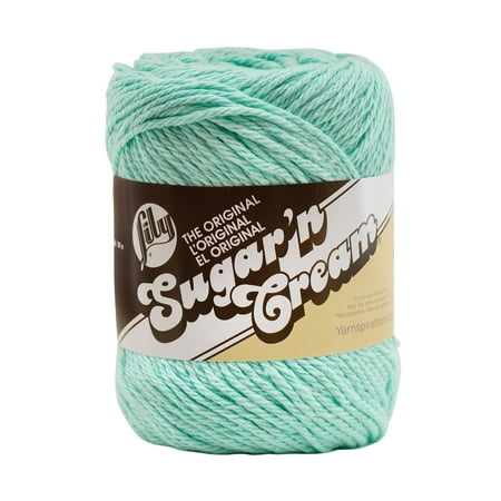 Lily Sugar'n Cream The Original 4 Medium Cotton Yarn, Beach Glass 2.5oz/71g, 120 Yards